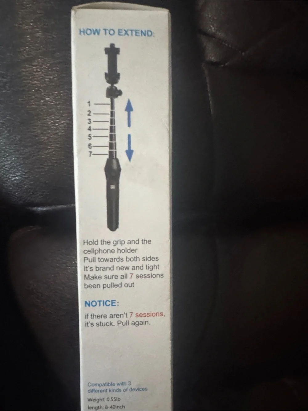 BZE camera stand, Long Extendable Stick, Phone selfie stick